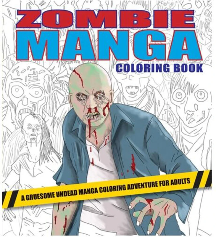 Zombie Manga Coloring Book