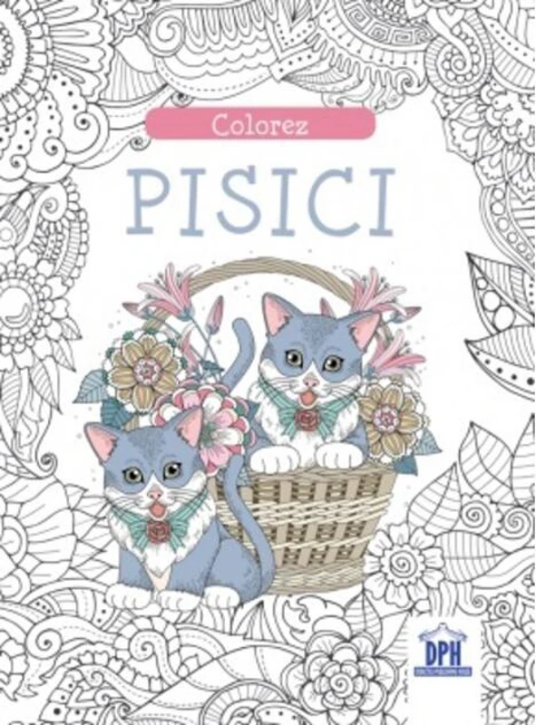 Colorez pisici. Carte de colorat