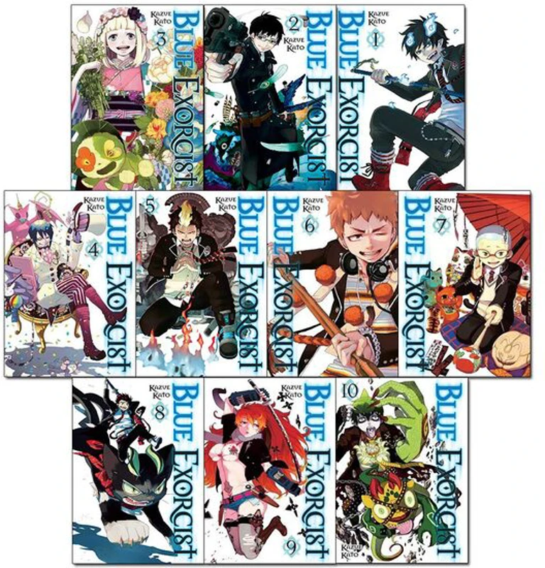 Blue Exorcist Volume 1-10 Collection, Kazue Kato