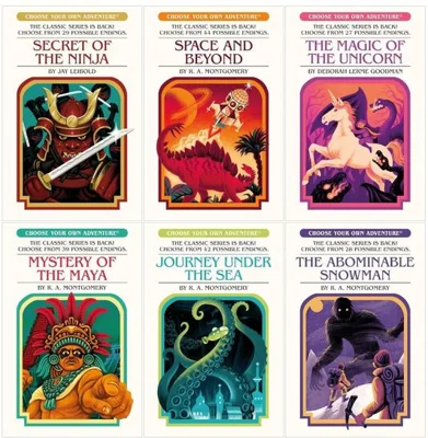 Choose Your Own Adventure 6 Books Collection Set (Space and Beyond, Journey Under the Sea, Mystery of the Maya, Secret of the Ninja, The Abominable Snowman, The Magic of the Unicorn)