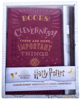 Harry Potter: Hermione Granger Hardcover Ruled Journal and Wand Pen Set