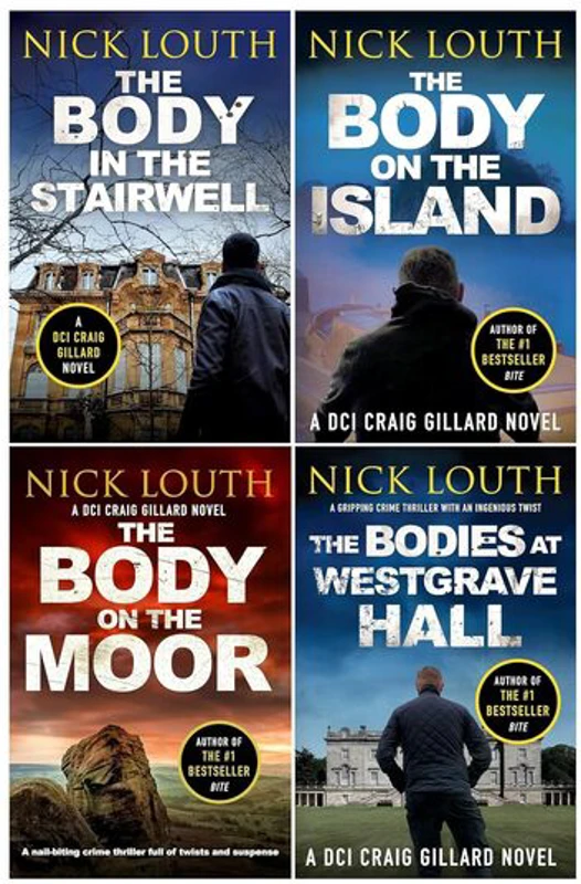 DCI Craig Gillard Crime Thrillers 4 Books Set, Nick Louth