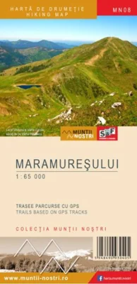 Munții Maramureșului. Hartă de drumeție
