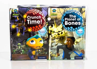 Project X Alien Adventures: Brown and Grey Book Bands, Oxford Levels 9-14: PROJ X:ALIEN:PK2 25XPB WALLET Brown and Grey Book Bands, Oxford Levels 9-14 PROJ X:ALIEN:PK2 25XPB WALLET
