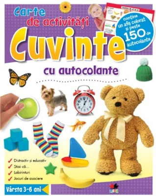 Cuvinte. Carte de activităţi cu autocolante