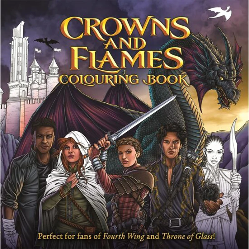 Crowns And Flames Colouring Book (adult Colouring Book)