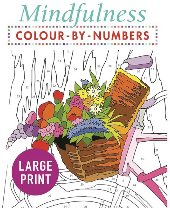 Mindfulness Colour-by-Numbers Large Print