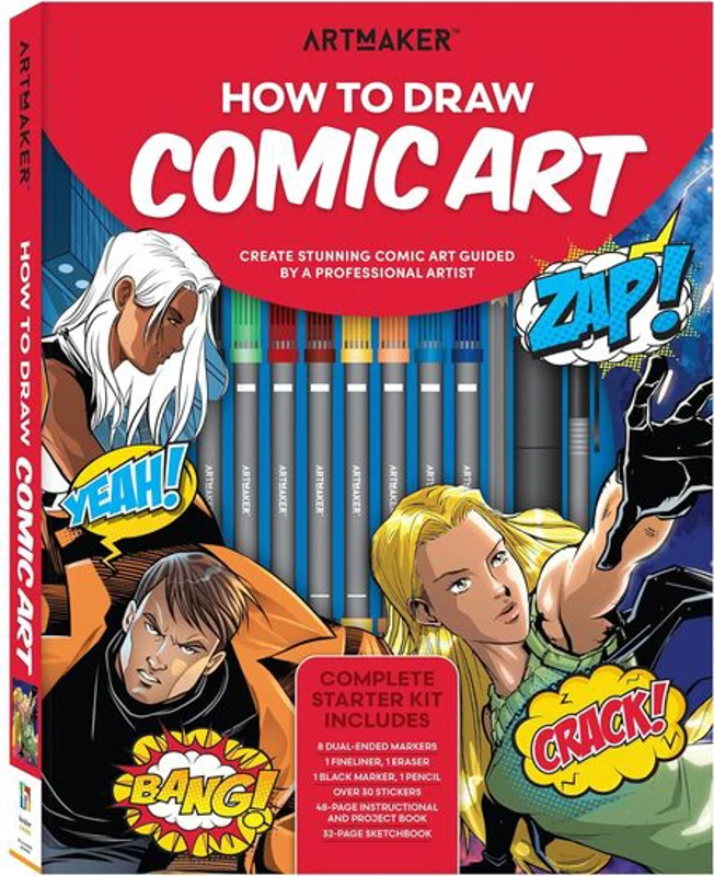 Art Maker How to Draw Comic Art Kit