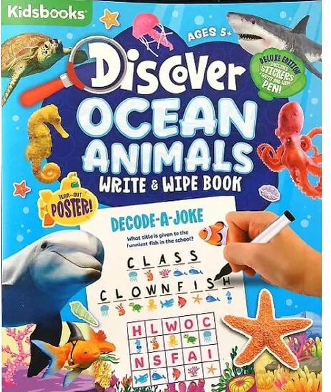 Discover Ocean Animals Write & Wipe Book