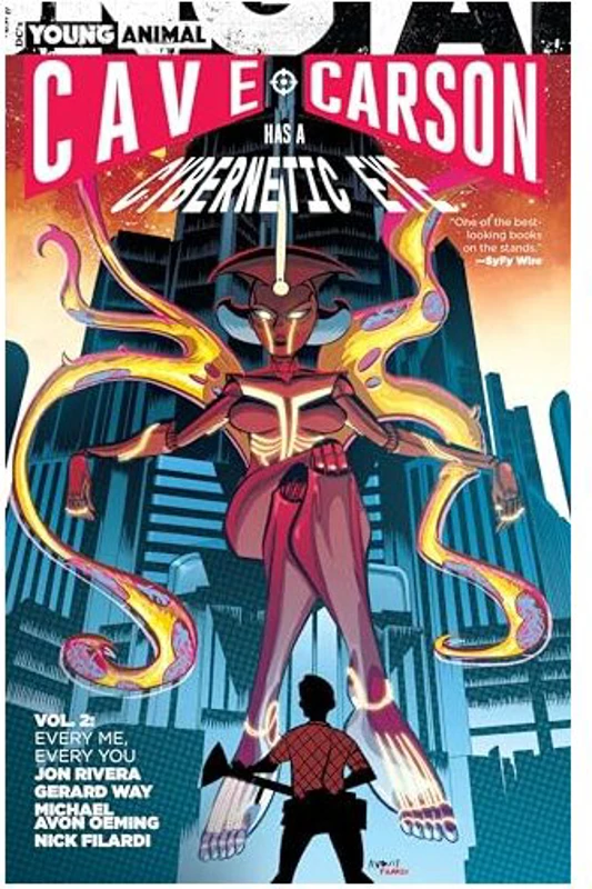 Cave Carson has a cybernetic eye