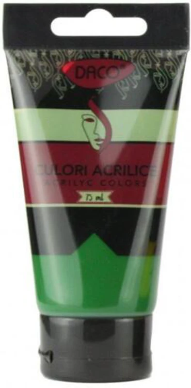 Culori acril 75 ml DACO, verde sap