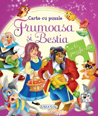 Carte cu puzzle. Frumoasa și Bestia