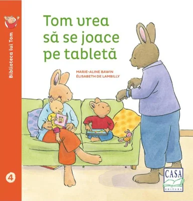 Tom vrea să se joace pe tabletă