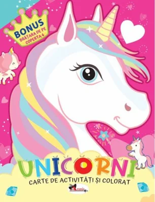 Unicorni. Carte de colorat cu activități