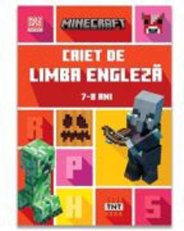 Minecraft. Caiet de limba engleza 7-8 ani