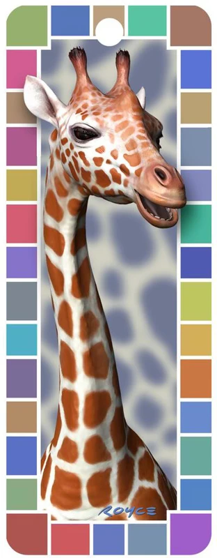 Semn de carte 3D - Giraffe