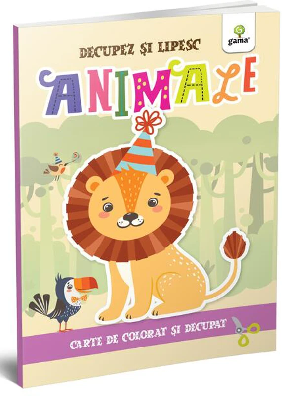 Animale. Colorez, decupez și lipesc!