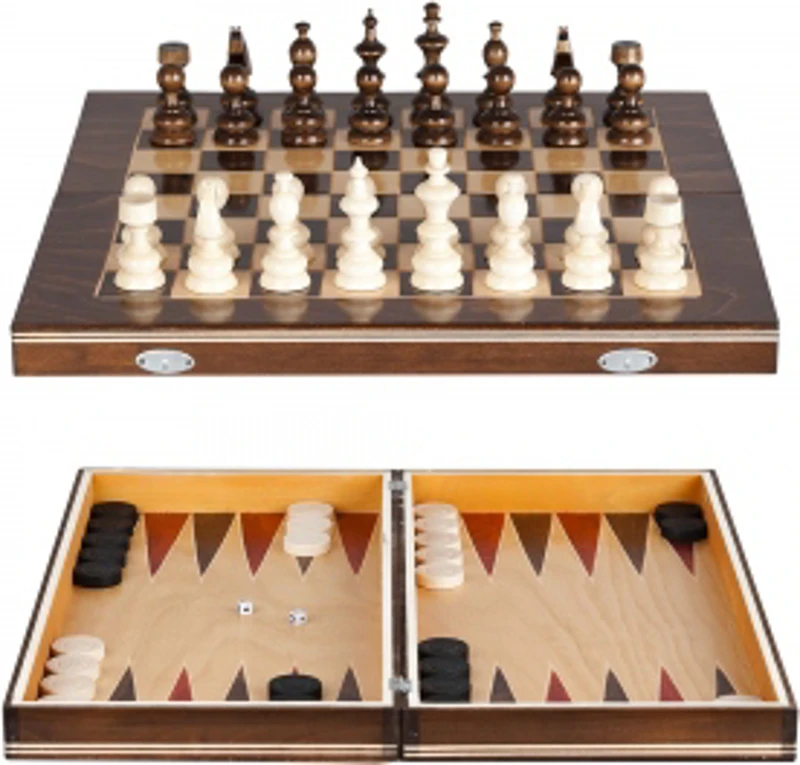 Joc Sah &amp;amp; Table Medias clasic, 38 cm