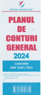 Planul de conturi general 2024. Conform OMF 2649/2024