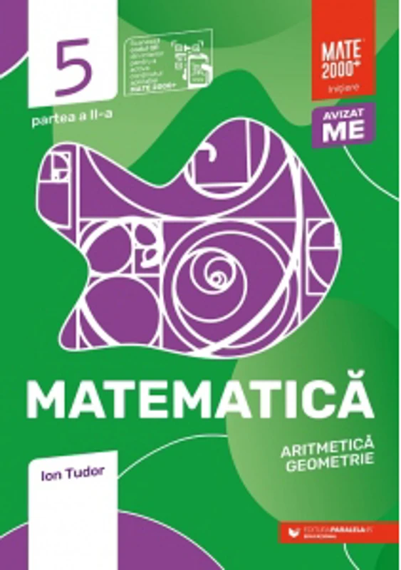 Matematica. Aritmetica, algebra, geometrie. Clasa a V-a, partea a II-a. Mate 2000 - Initiere