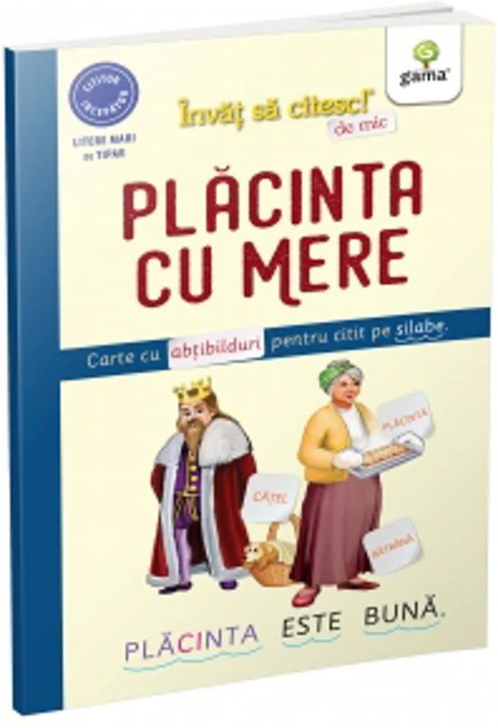 Placinta cu mere. Carte cu abtibilduri pentru citit pe silabe