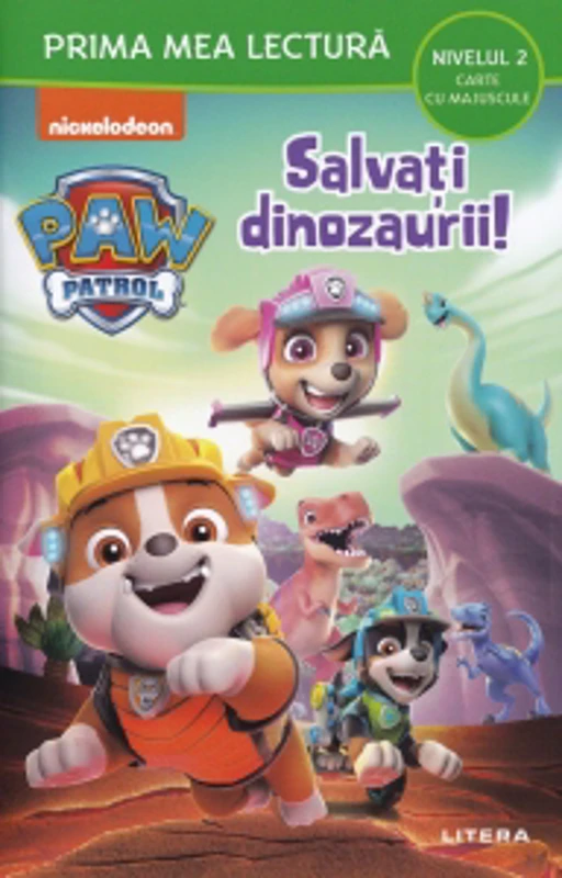 Prima mea lectura. Salvati dinozaurii. Nivelul 2 Carte cu majuscule
