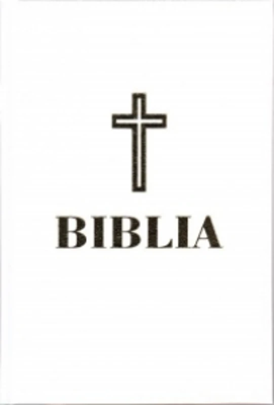 Biblia sau Sfanta Scriptura (editie a Sfantului Sinod) format 0.53, coperta alba, aurita