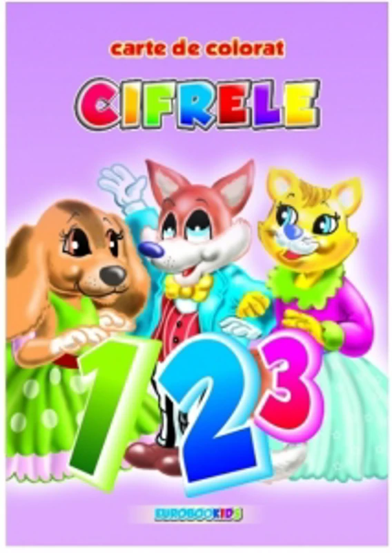 Cifrele - carte de colorat (format B5)