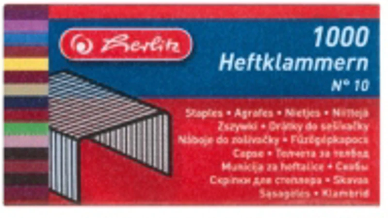 AGRAFE CAPSATOR NR.10 1000 BUCATI/CUTIE HERLITZ