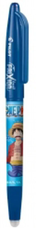 Roller cu cerneala Pilot Frixion Ball One Piece Luffy albastru 0.7 mm cu capac