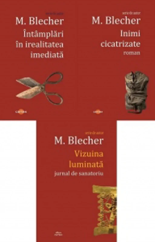 Pachet Max Blecher: 1. Intamplari in irealitatea imediata; 2. Inimi cicatrizate; 3. Vizuina luminata, jurnal de sanatoriu