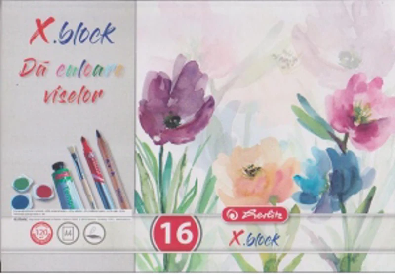 Bloc Desen X.Block A4, 16 file, 120 grame/mp