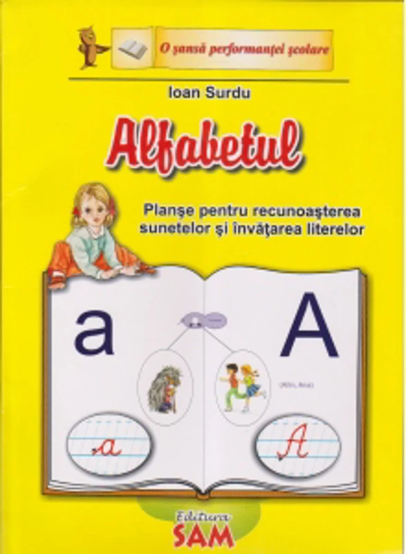 Alfabetul in imagini - set complet 32 planse-mapa A4