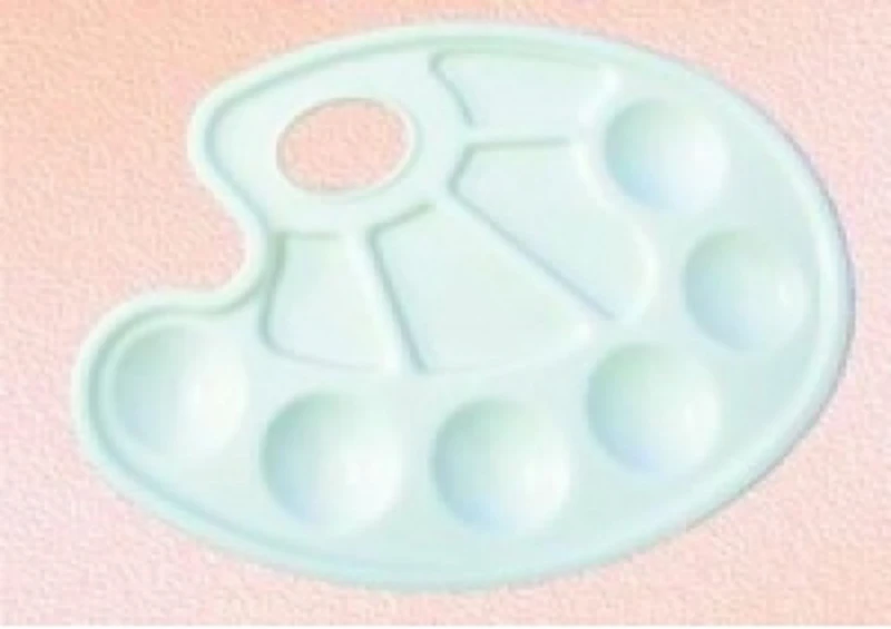 Paleta culori plastic 10 compartimente