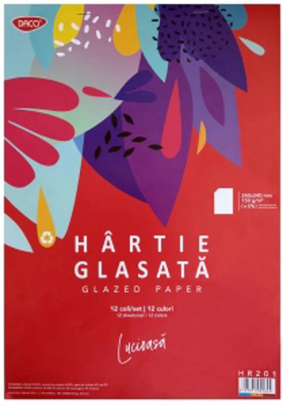 Hartie glasata lucioasa 12 file