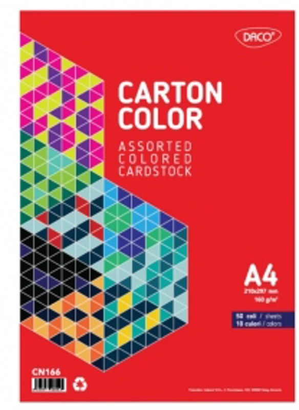 Carton color A4 50 coli 10 culori DACO, CN166