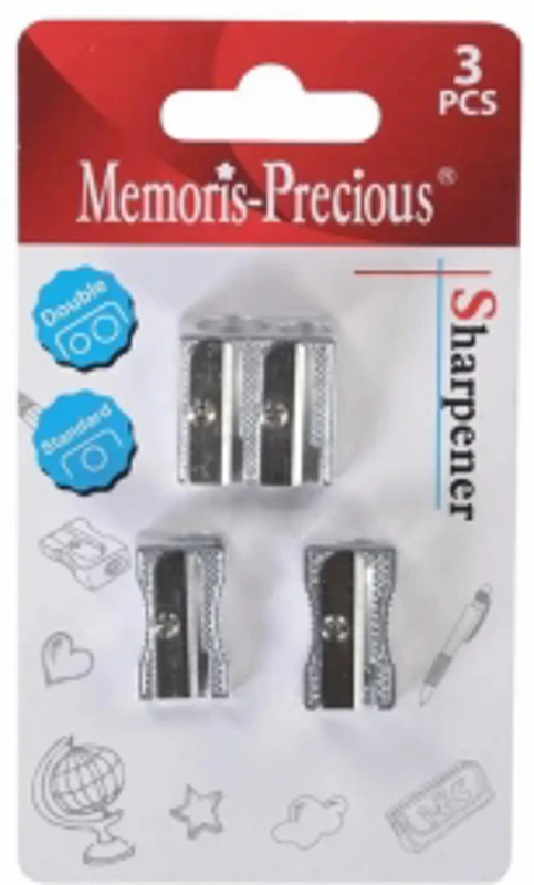 Set ascutitori Memoris-Precious, 2 simple, 1 dubla, 3 bucati