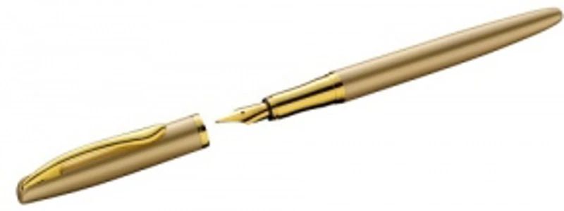 Stilou Jazz Noble Elegance, culoare Yellow Gold, mina albastra, vrac
