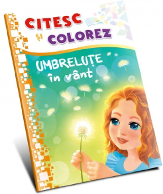 Citesc si colorez. Umbrelute in vant