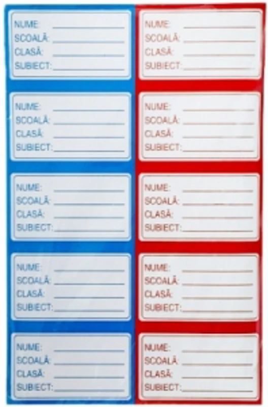 Etichete scolare simple 200 buc/set