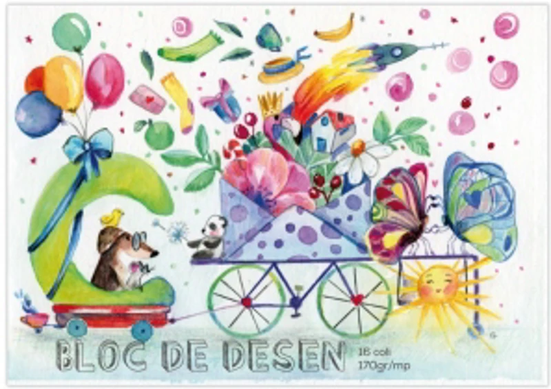 Bloc desen Aperta, Caravana bucuriei, A4, 170g