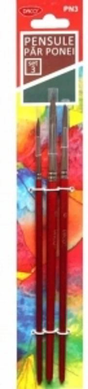 Pensula set 3 par ponei, DACO, PN3