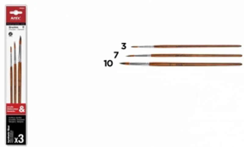 Set 3 pensule Main Paper, numarul 3, 7, 10