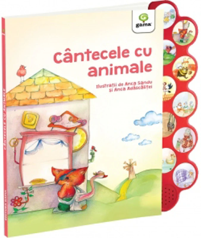 Cantecele cu animale. Carte cu sunete