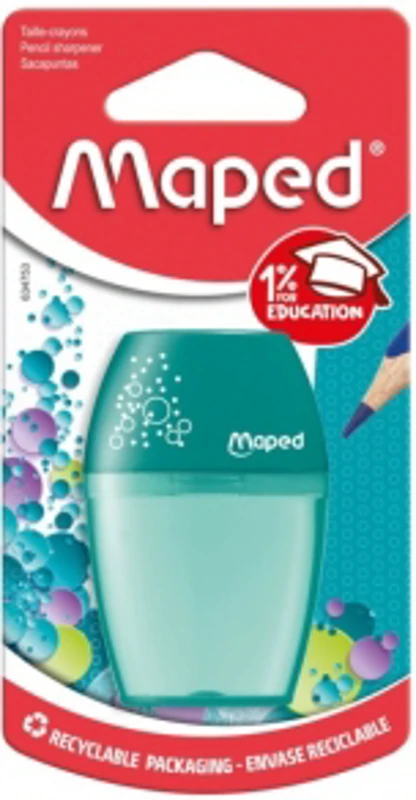 Ascutitoare Maped Shaker simpla cu rezervor blister, culoare verde turcoaz