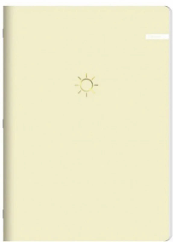 Caiet A5 capsat, 60 file dictando, 70g/mp, coperta soft touch, galben