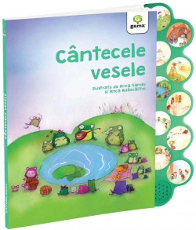 Cantecele vesele. Carte cu sunete