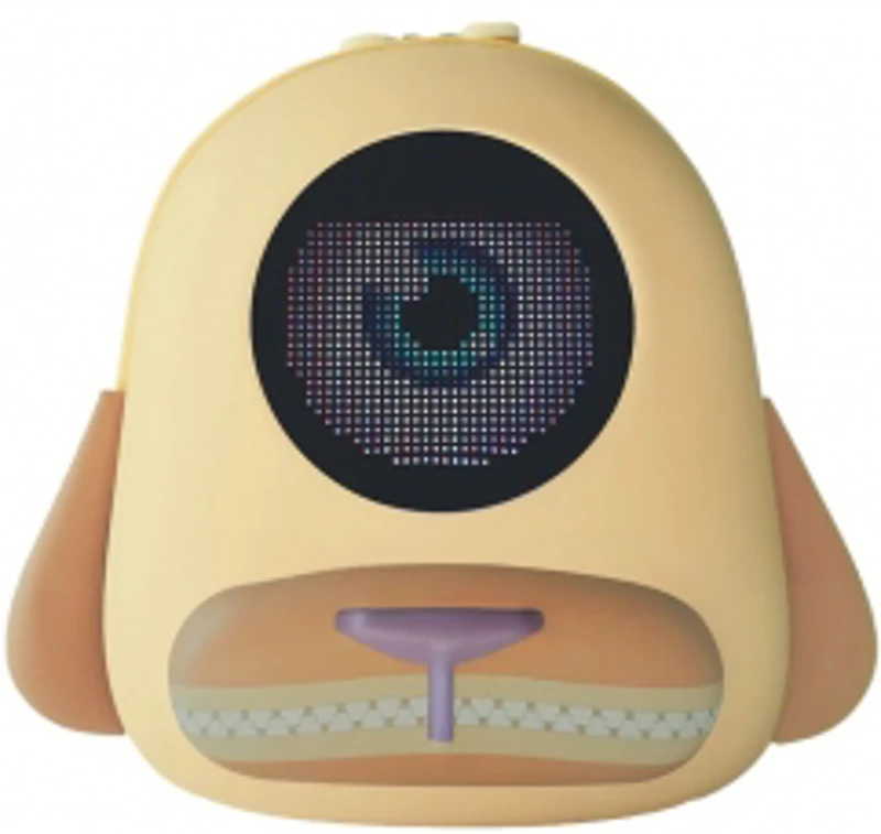 Ghiozdan Copii cu LED - Golden Retriever 3D, maro