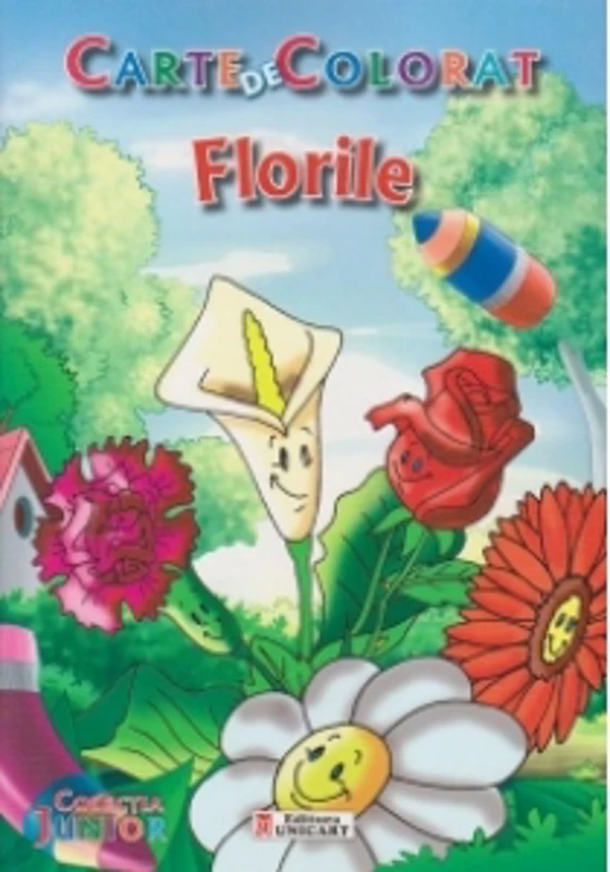 Carte de colorat - Florile