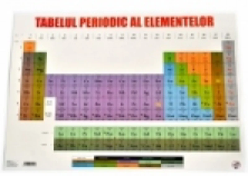 Plansa Tabelul periodic al elementelor Mendeleev format A4